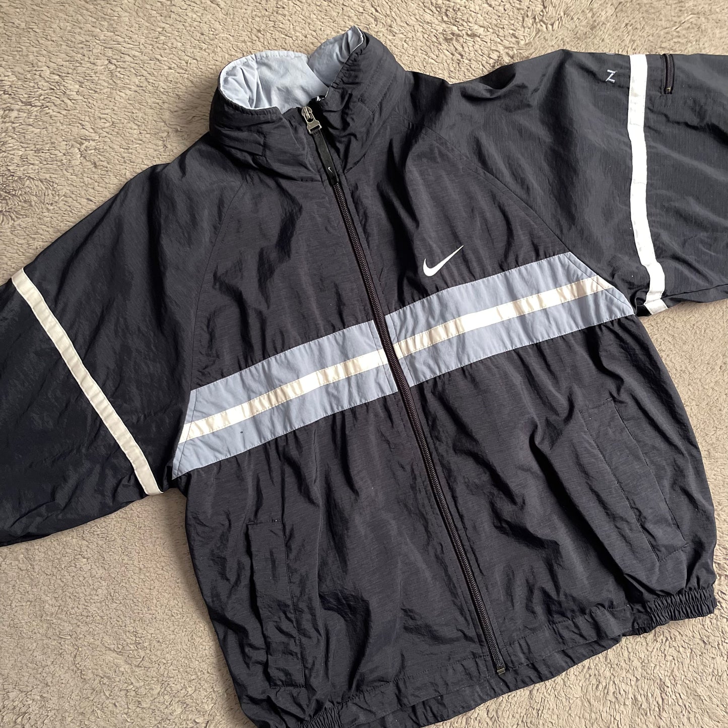 Vintage Nike Winbreaker Jacket with Detachable Hood (S)