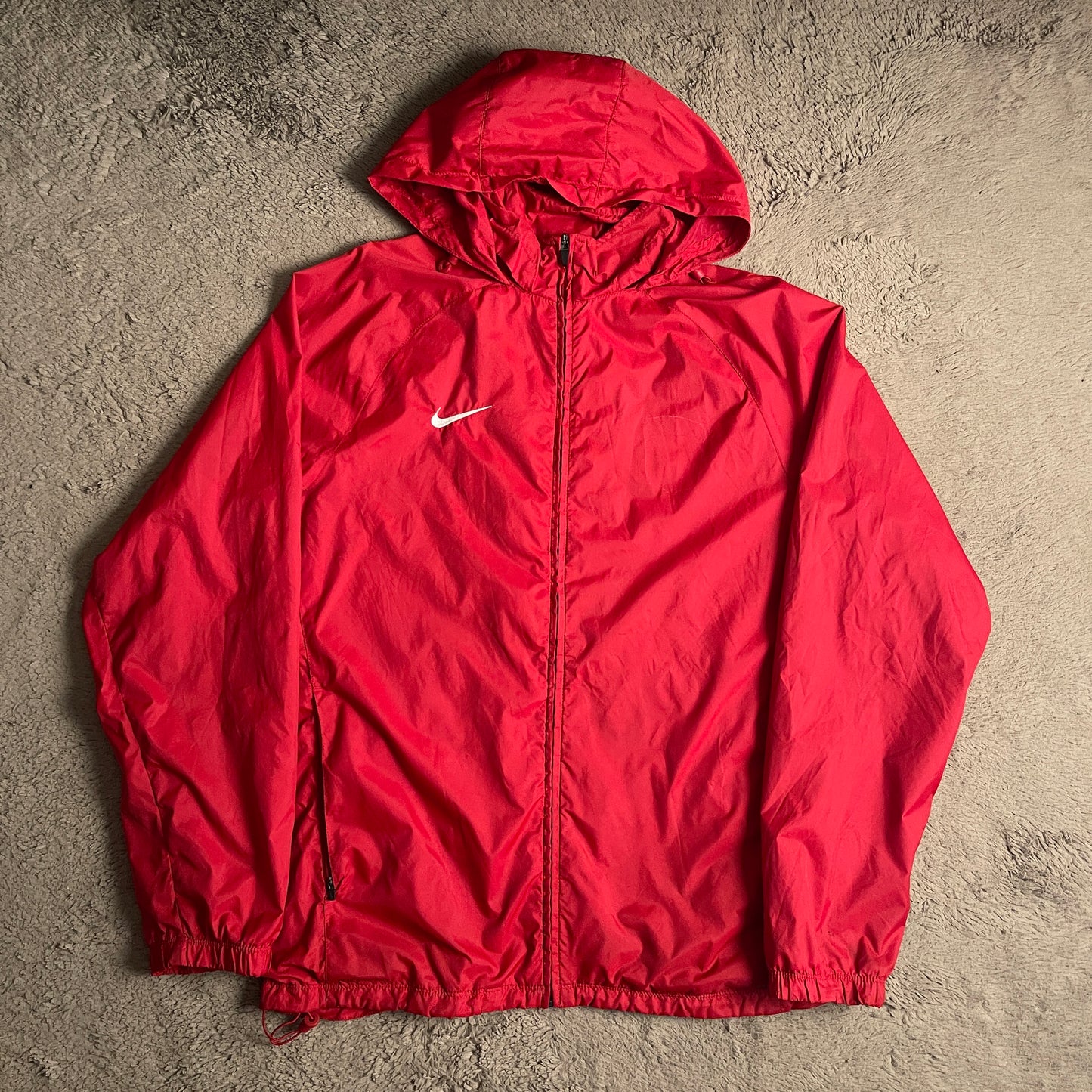 Nike Red Windbreaker Jacket (L)