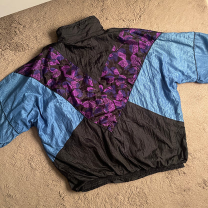 90's Multicolor Windbreaker Jacket (XL)