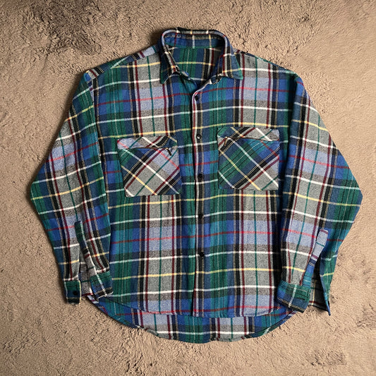 Plaid Flannel Shirt (L)