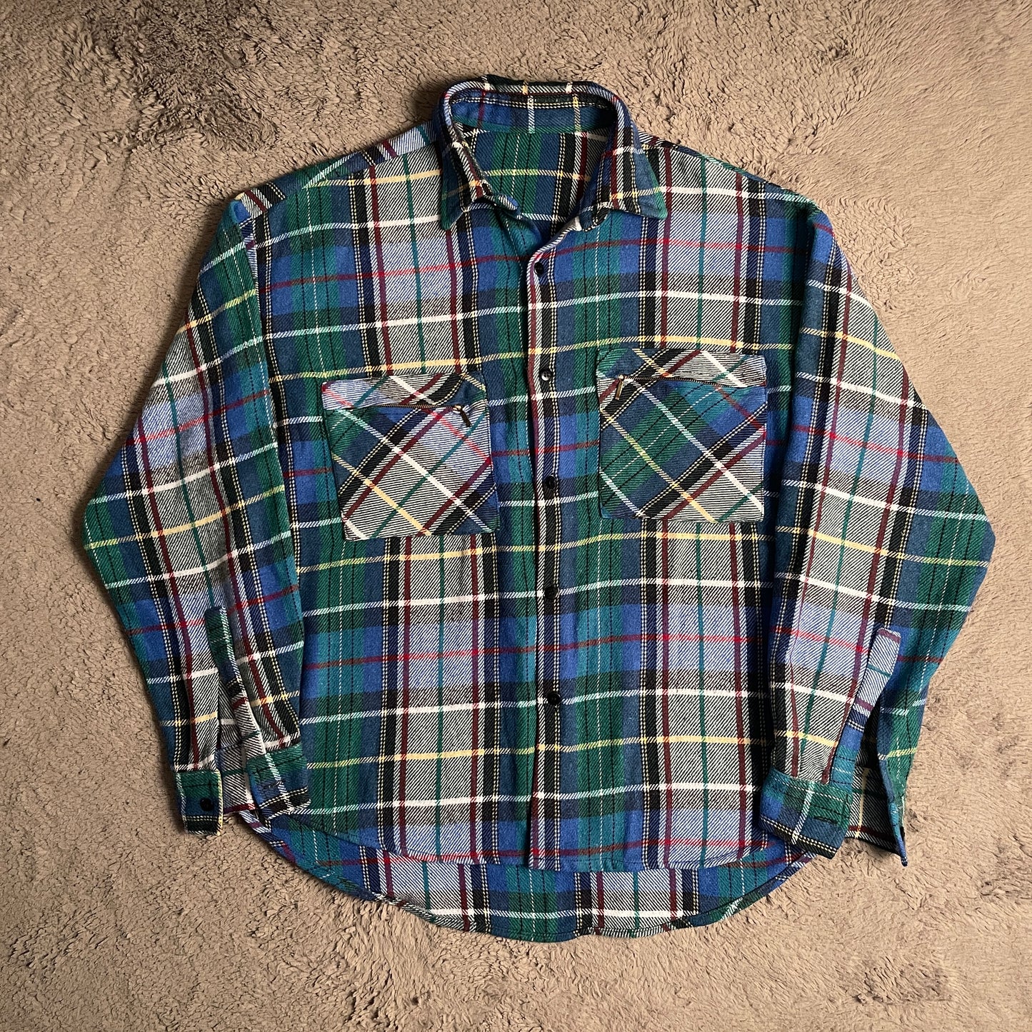Plaid Flannel Shirt (L)