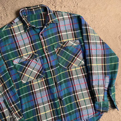 Plaid Flannel Shirt (L)