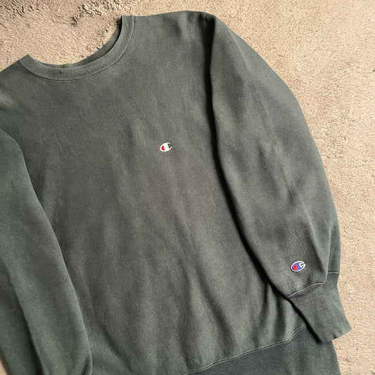 Champion Army Green Crewneck (L)