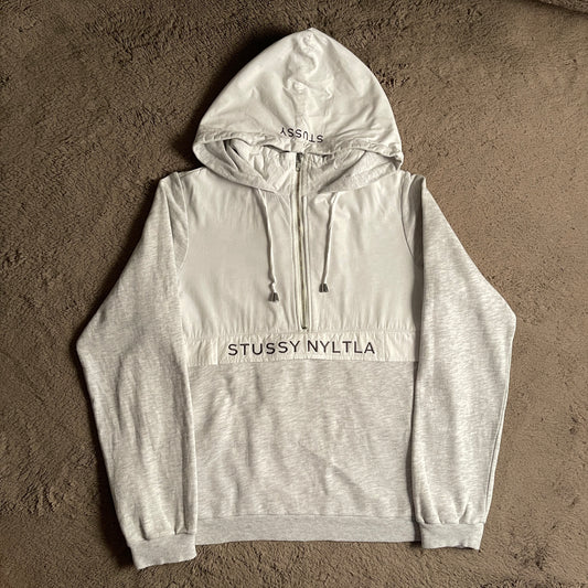 Stussy NYLTLA Air Tech Fleece Quarter-Zip Hoodie (L)