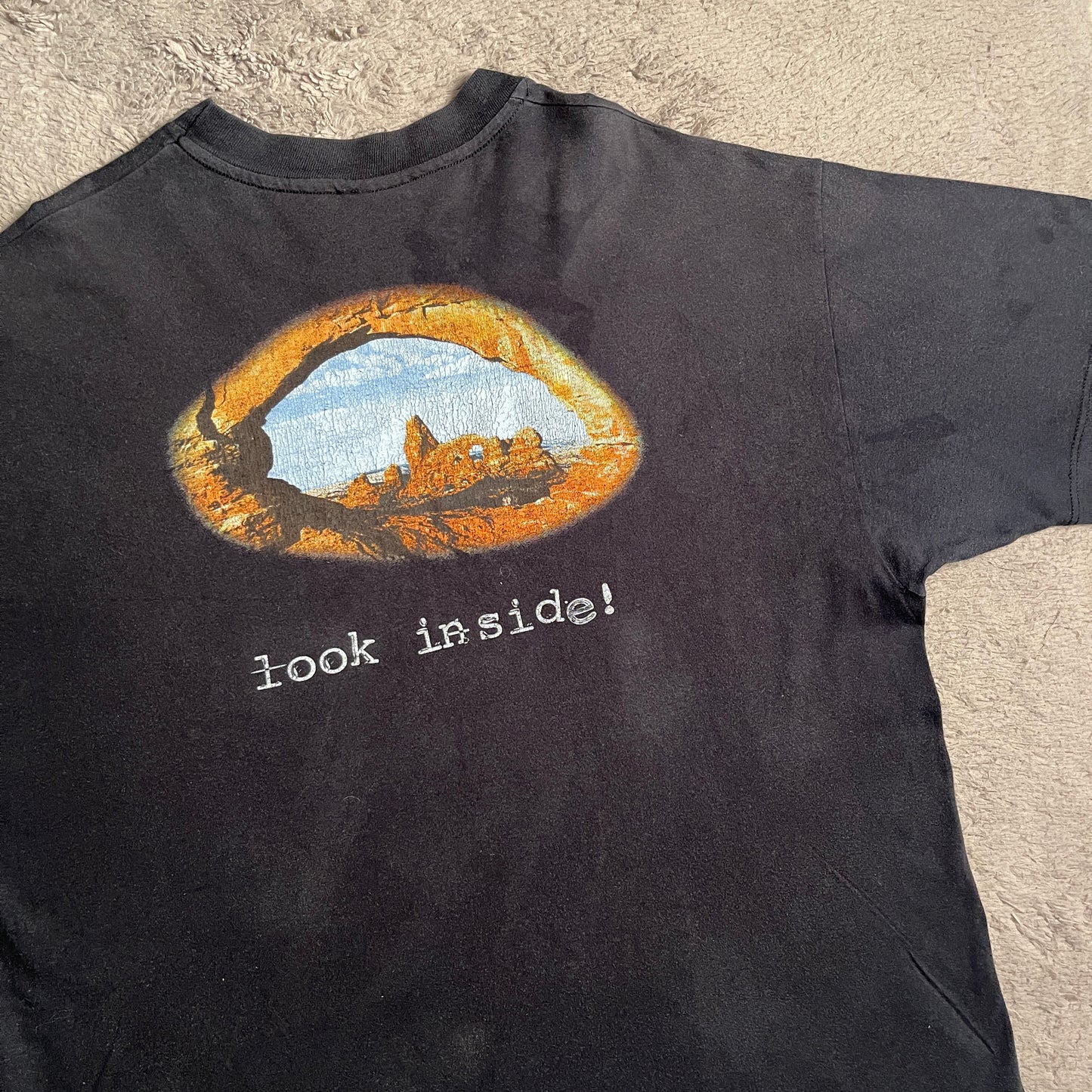 Hanes Beefy-t "Look inside!" Tee (XL)