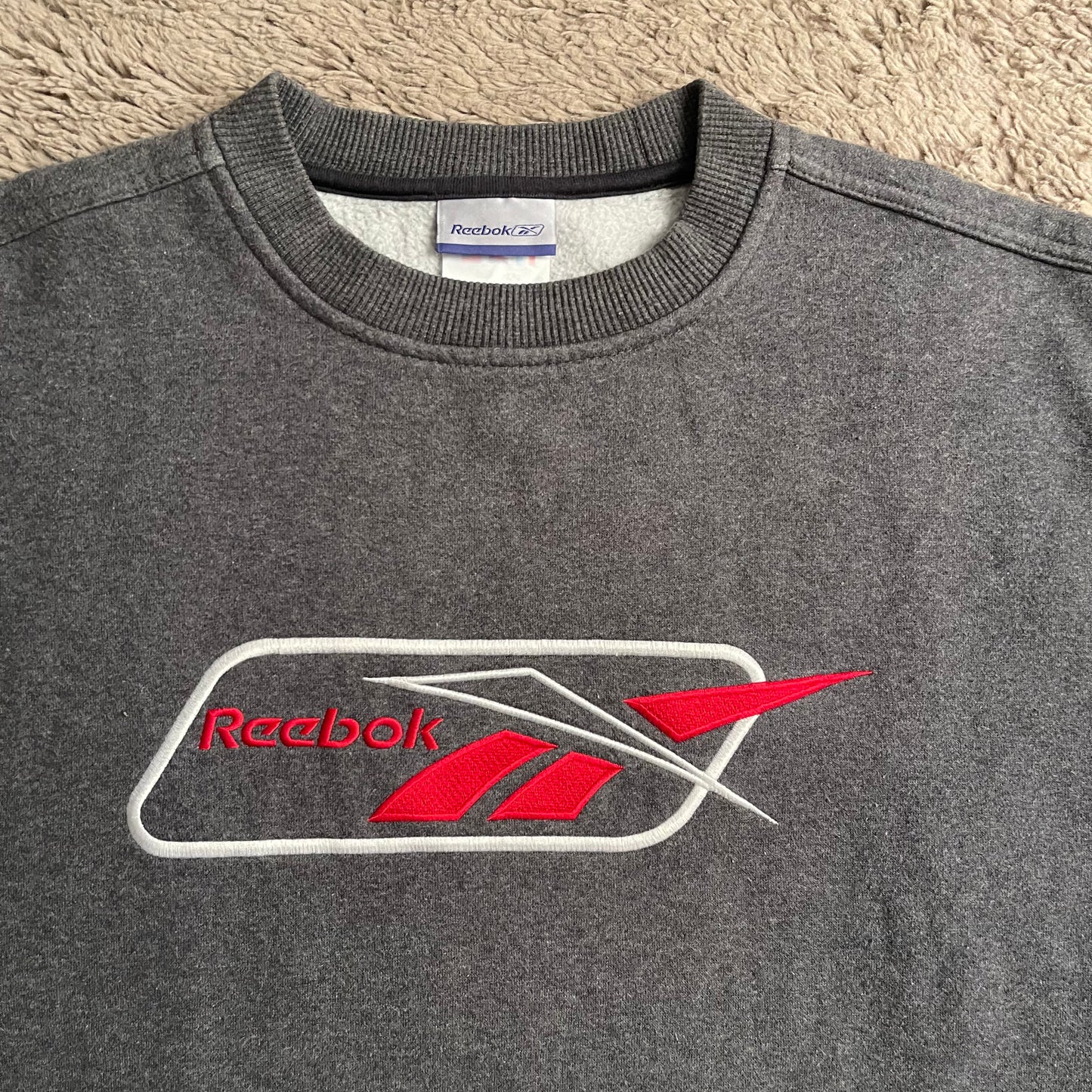 Vintage Reebok Logo Crewneck (XL)