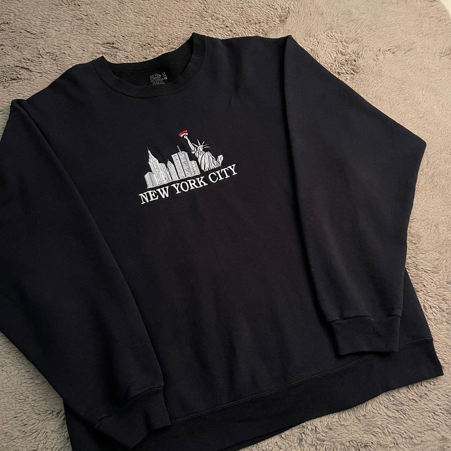 Vintage NYC Embroidered Crewneck (L)