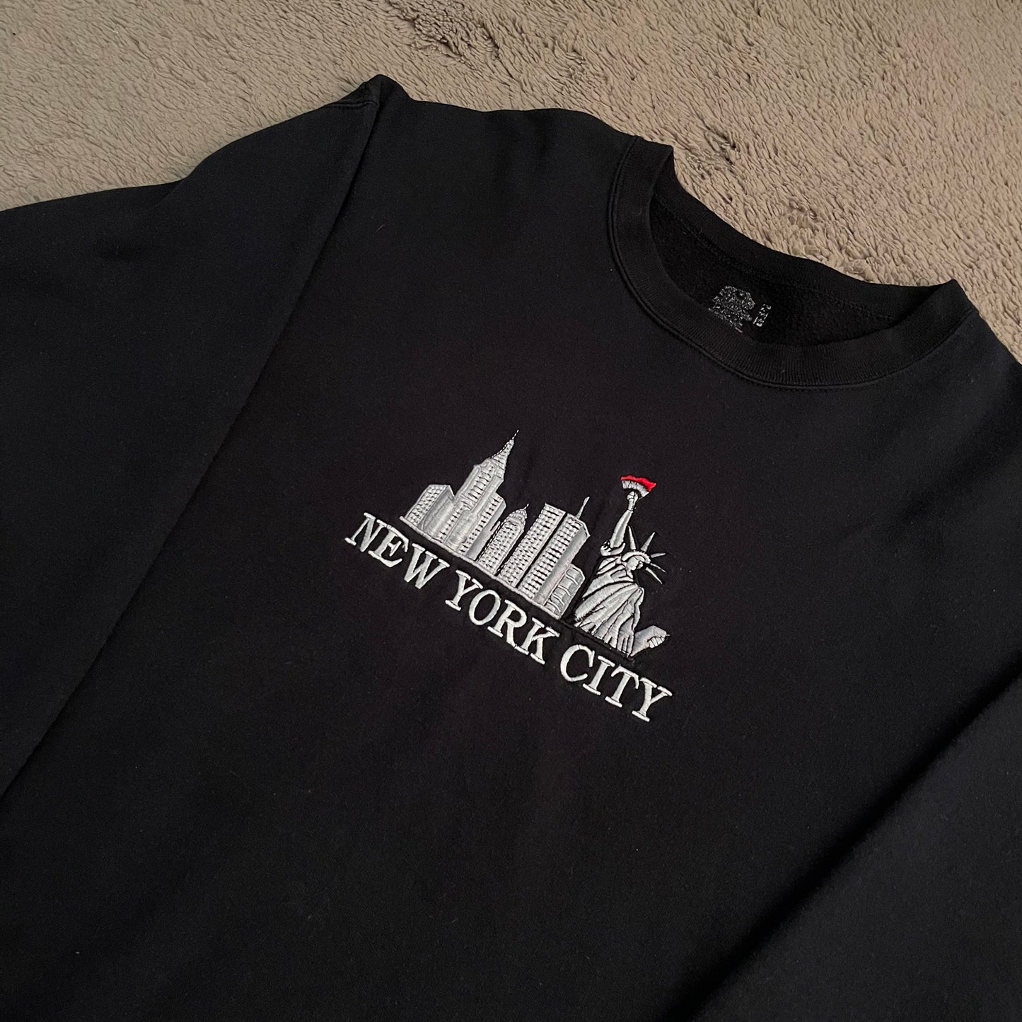 Vintage NYC Embroidered Crewneck (L)