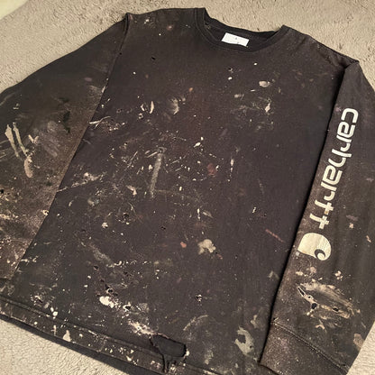 Vintage Carhartt Bleached & Distressed Crewneck (L)