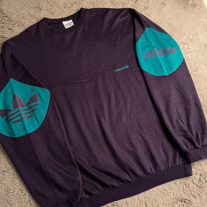 Adidas Colourblock Cracked Print Crewneck (L)