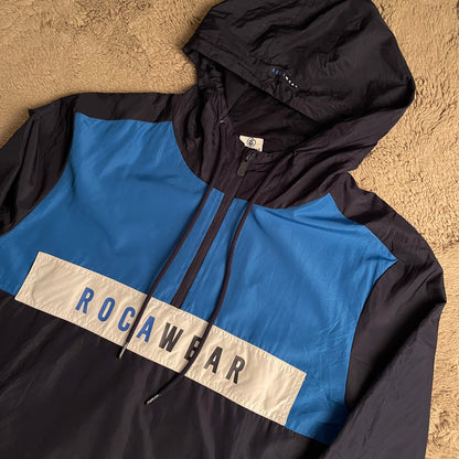 Rocawear Windbreaker Half-Zip Hooded Jacket (M)