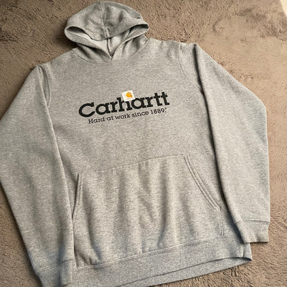 Vintage Carhartt "Hard at Work Since 1889" Hoodie (XL)