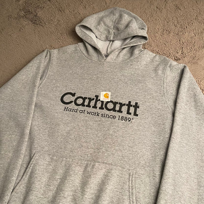 Vintage Carhartt "Hard at Work Since 1889" Hoodie (XL)