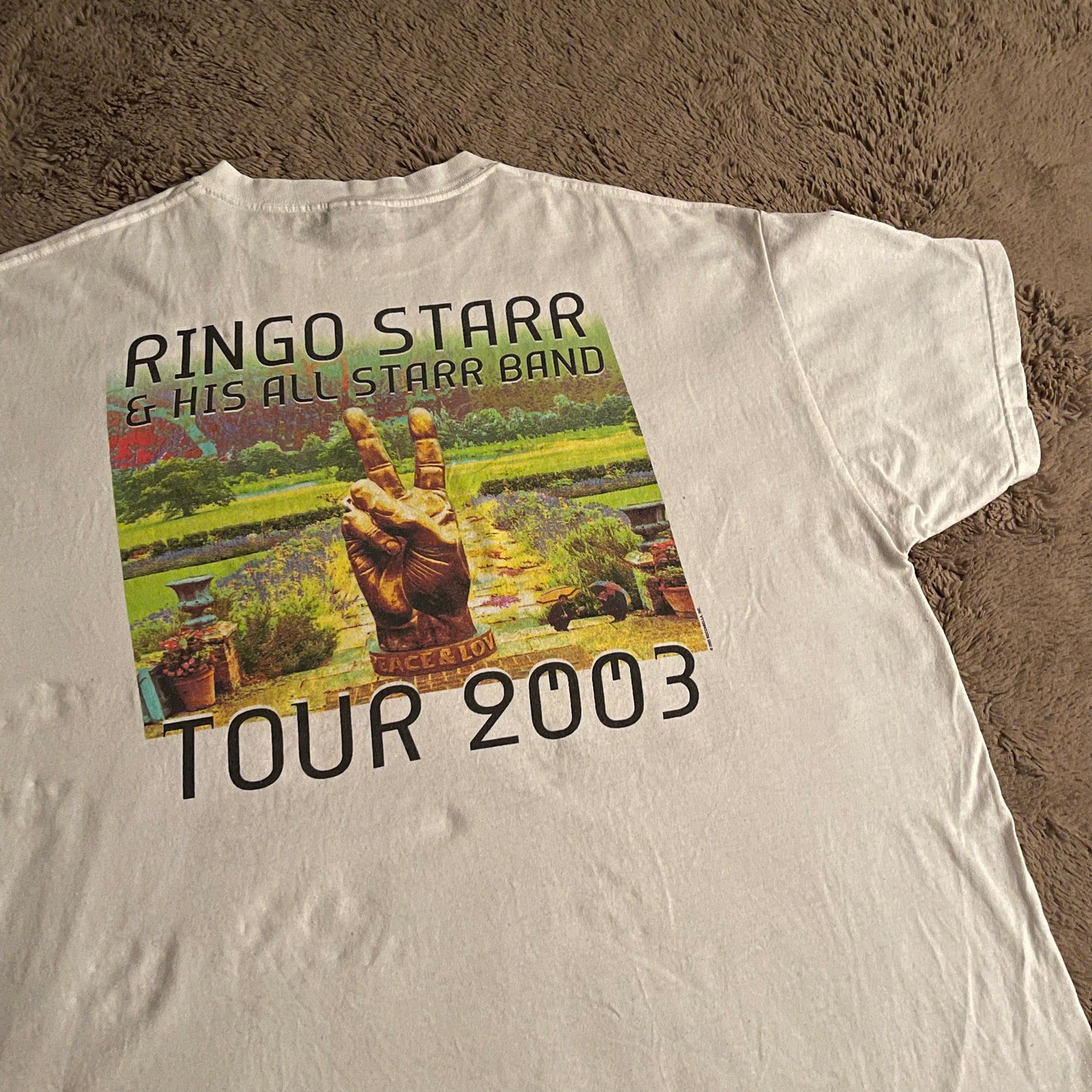 RARE VINTAGE Ringo Starr (Stain Glass Design) 2003 Tour Shirt (XL)