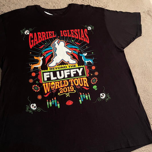 Gabriel "Fluffy" Iglesias: Beyond the Fluffy World Tour 2019 Shirt (2XL)