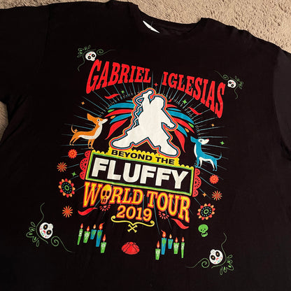 Gabriel "Fluffy" Iglesias: Beyond the Fluffy World Tour 2019 Shirt (2XL)