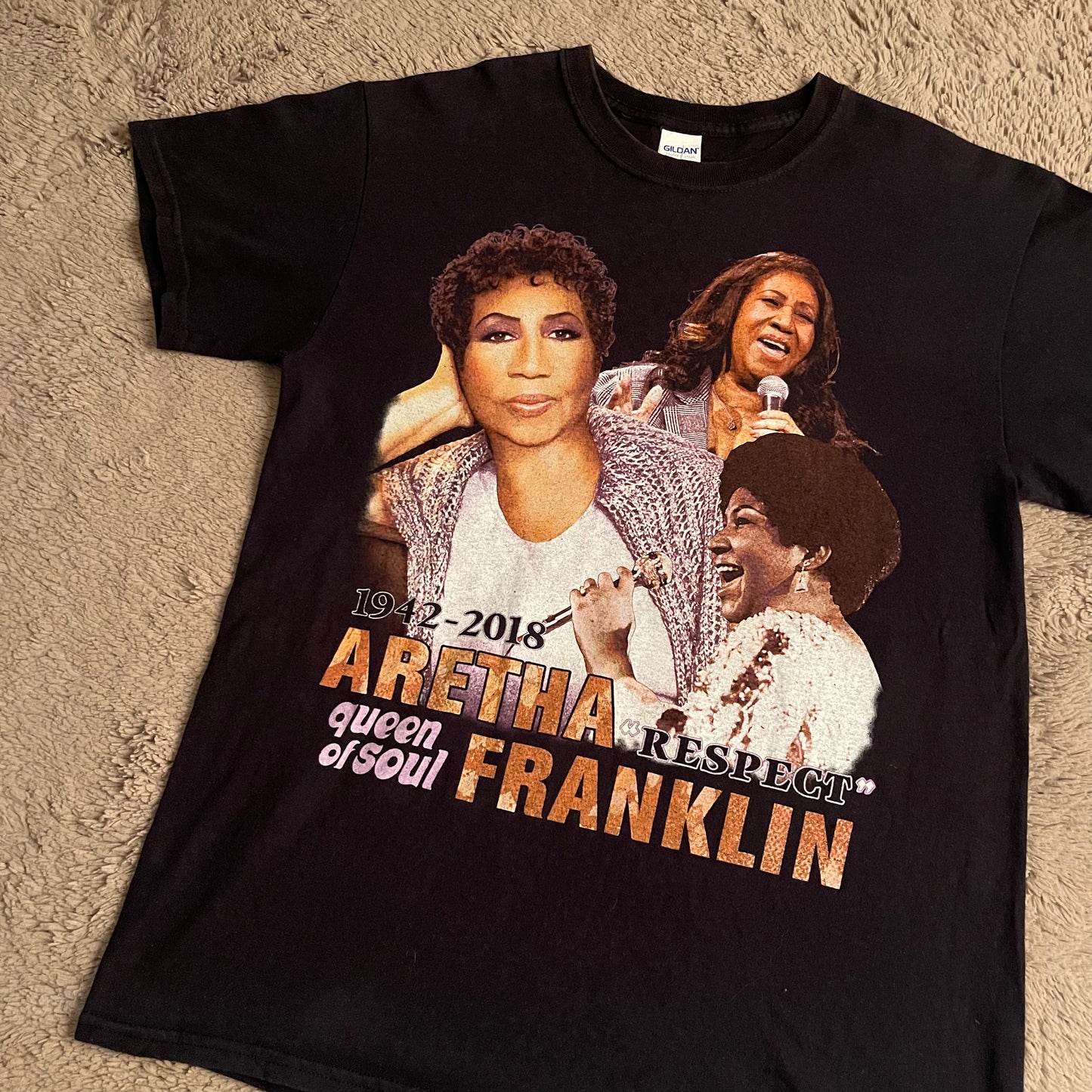 Aretha Franklin "Queen of Soul" Tee (M)