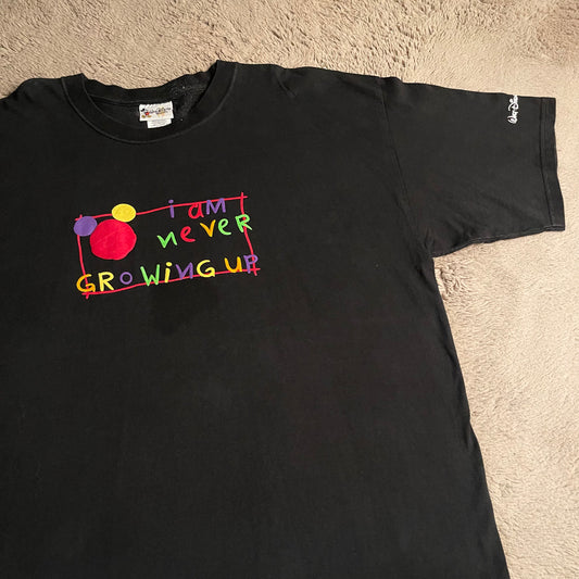 Vintage Walt Disney World: "I Am Never Growing Up" Tee (XL)