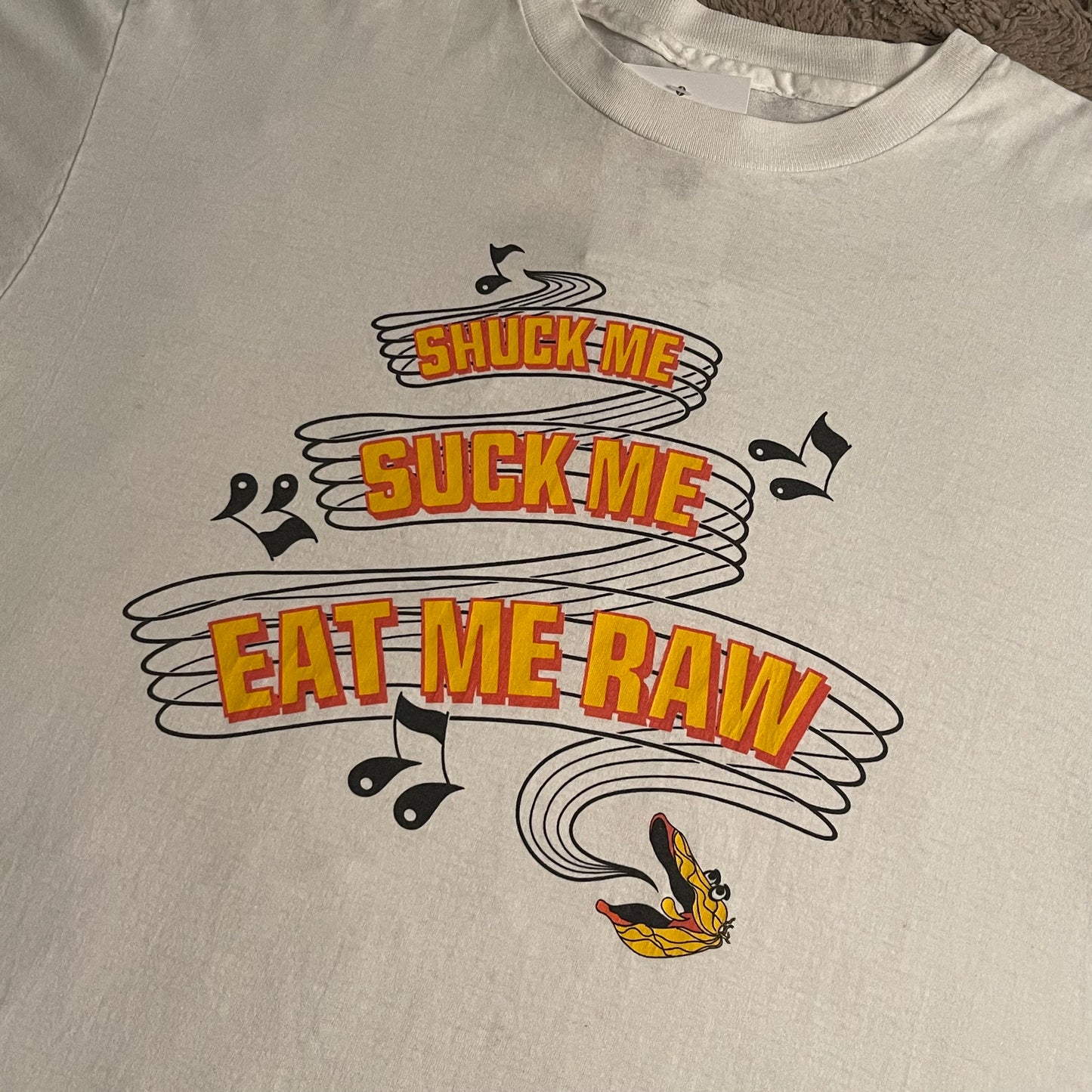 National Oyster Day: "Shuck Me, Suck Me, Eat Me Raw" Tee (XL)