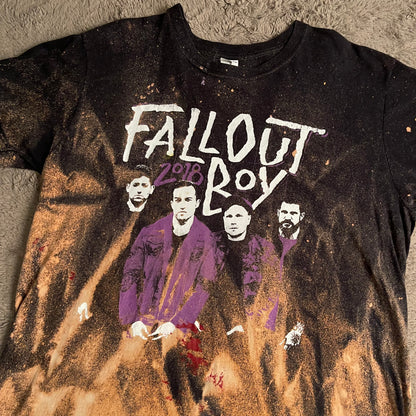 Fall Out Boy 2018 Tour Bleached Tee (L)