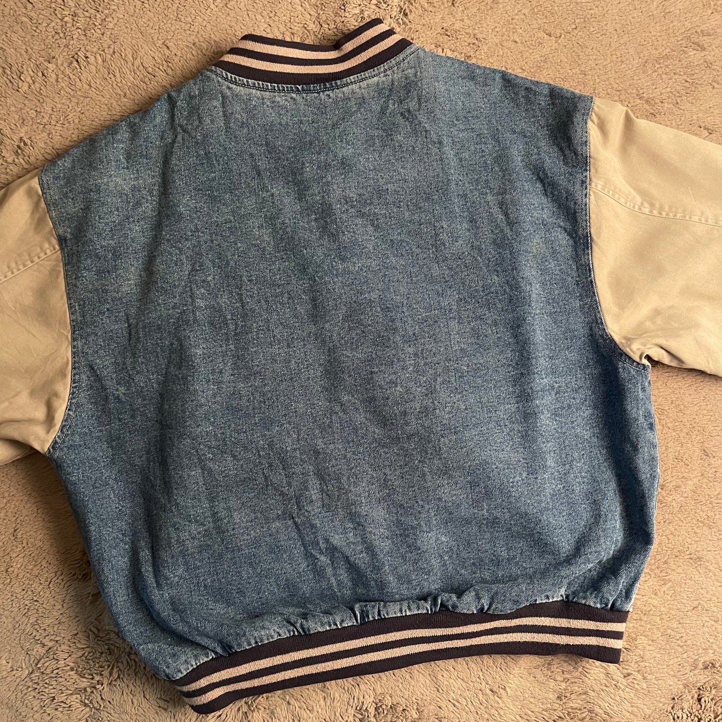 Vintage Kodak Denim Bomber Jacket (XL)