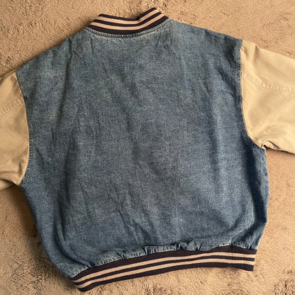 Vintage Kodak Denim Bomber Jacket (XL)