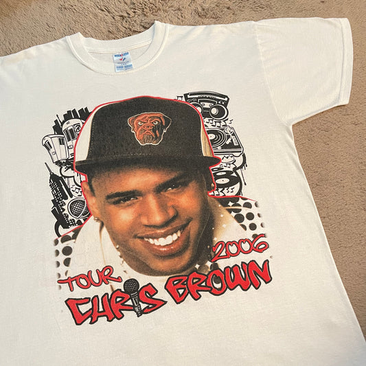 2006 Chris Brown with Lil' Wayne, Juelz Santana, and Ne-Yo Tour Tee (L)