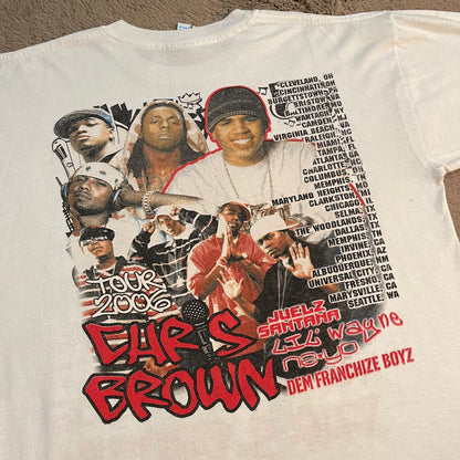2006 Chris Brown with Lil' Wayne, Juelz Santana, and Ne-Yo Tour Tee (L)