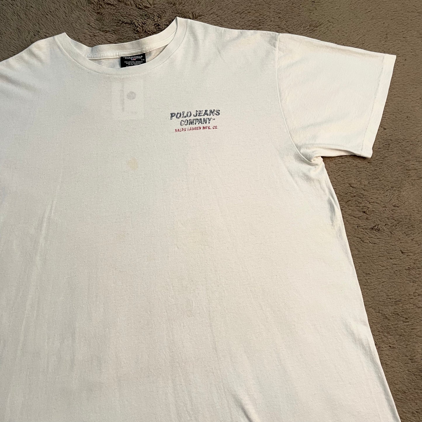 Polo Ralph Lauren White Tee (L)