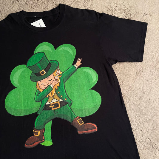 St. Patrick's Day Character Dabbing Tee (L)