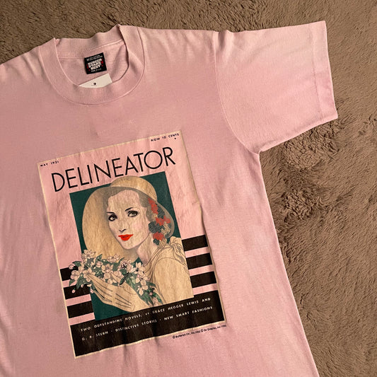 RARE VINTAGE 1992 Delineator by Butterick Co. Art Tee (M)