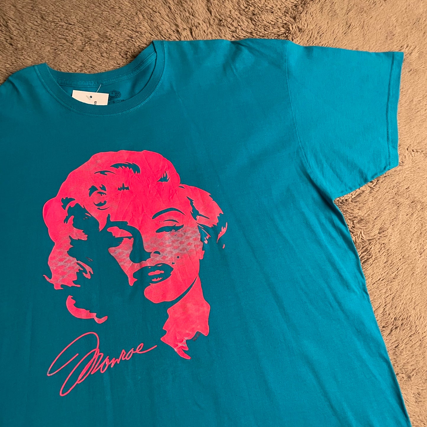 FOTL Marilyn Monroe Hot Pink Retro Art Tee (XL)