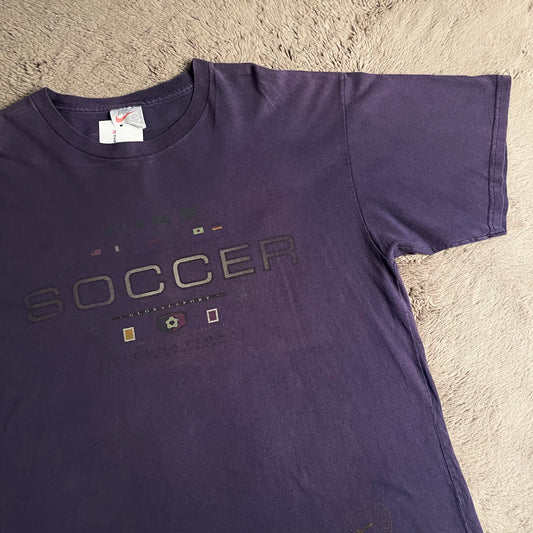 NIKE Soccer Faded Graphic Tee (L)