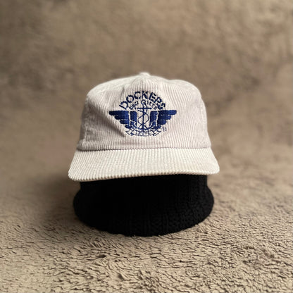 White Dockers Corduroy Hat