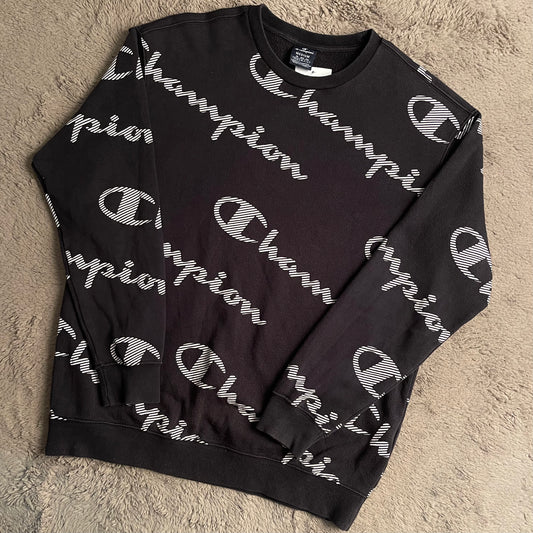 Champion Logo AOP Sweatshirt (M)