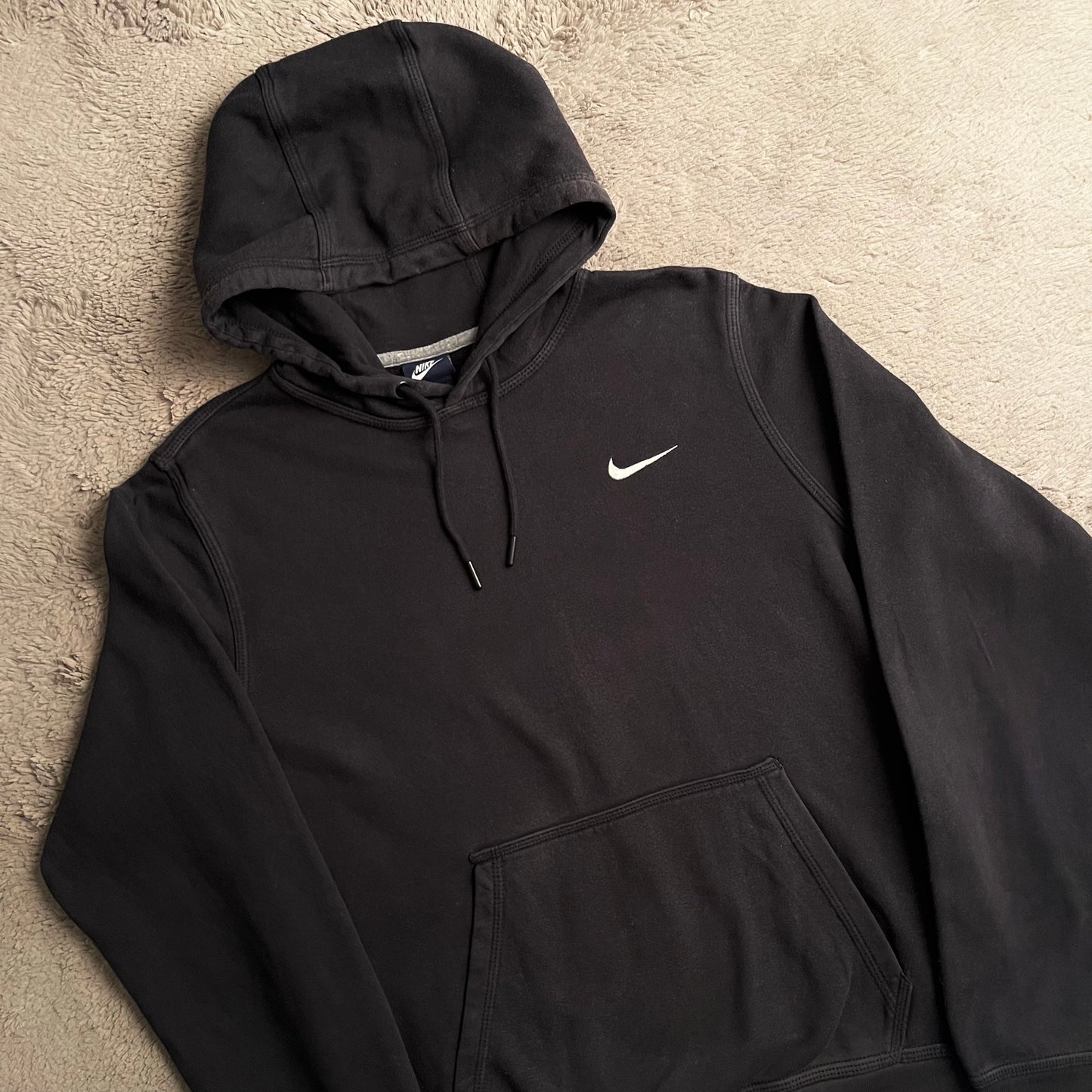 Nike Side Swoosh Black Hoodie (S-M)