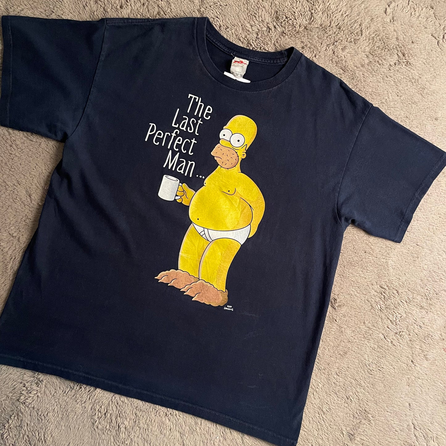 Homer Simpson "The Last Perfect Man" Graphic Tee (XL)