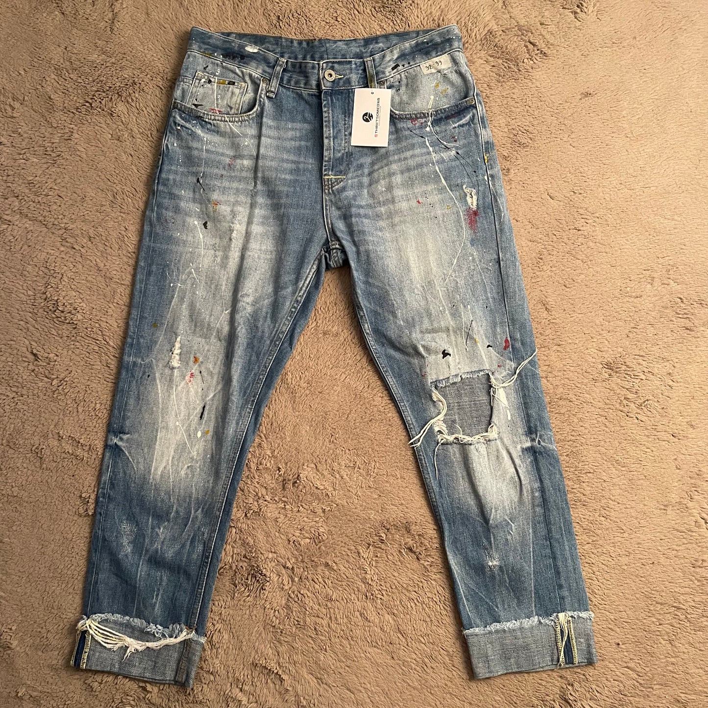 ZARA MAN Paint Splattered Jeans (W32/L36)