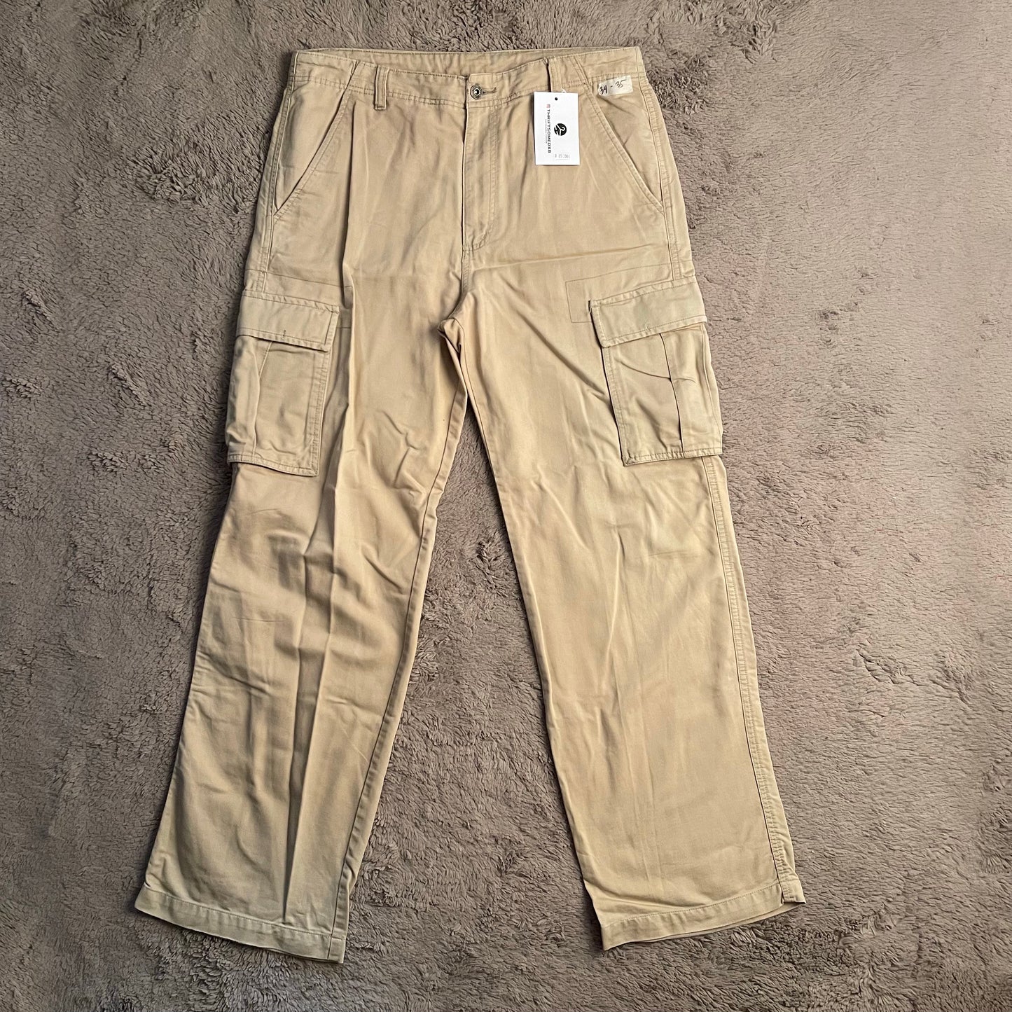 Bershka Light Beige Cargo Pants (W34/L42)