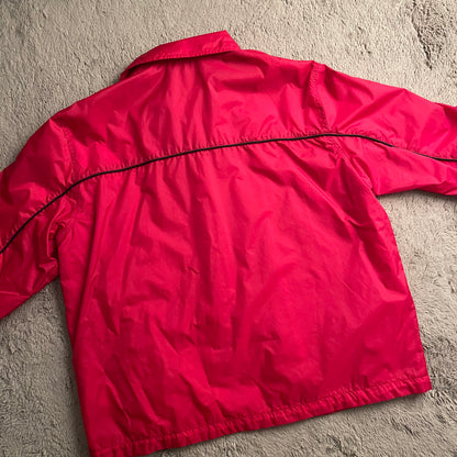 Nike Red & White Windbreaker Jacket (L)