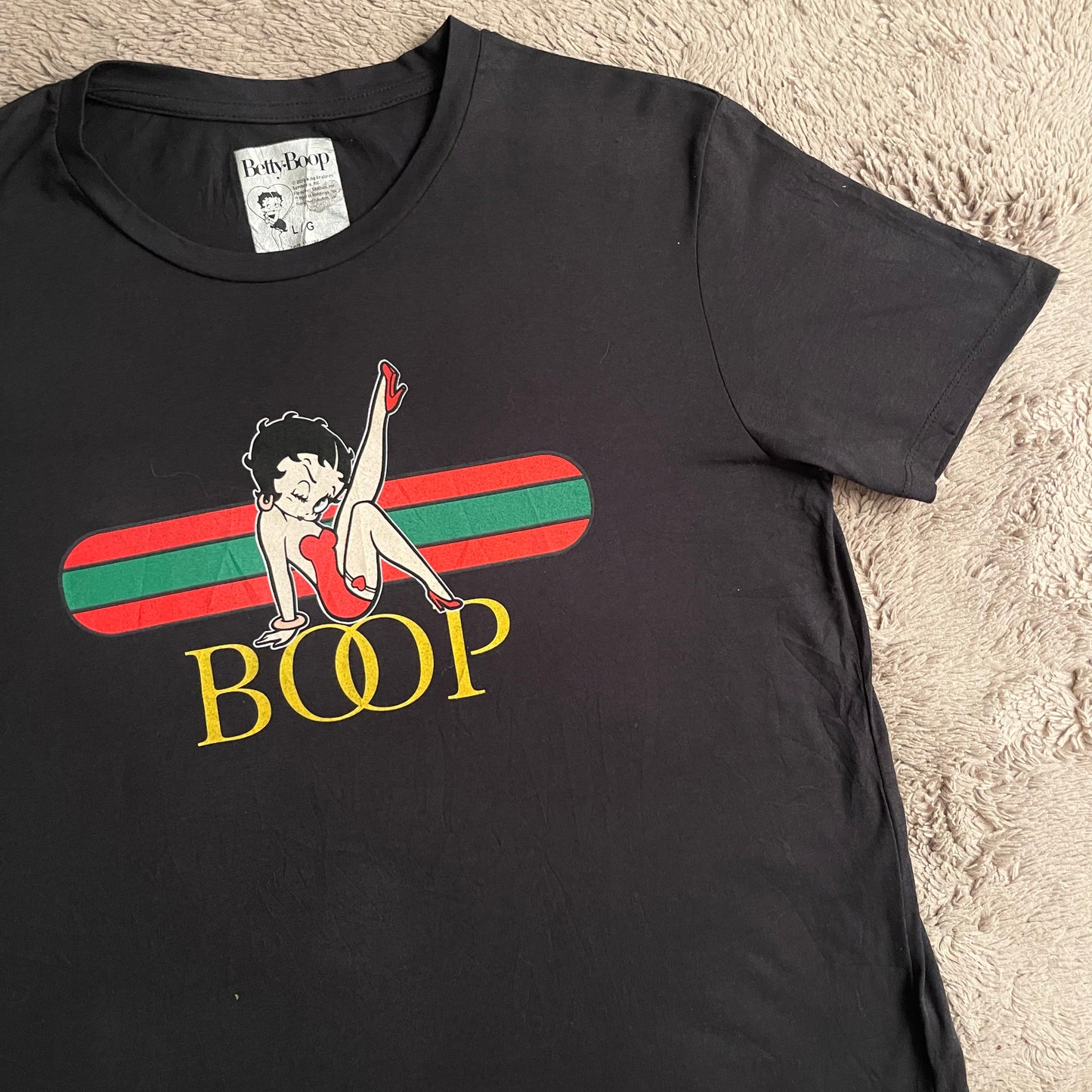 Betty Boop Gucci Logo Inspired Tee (L)